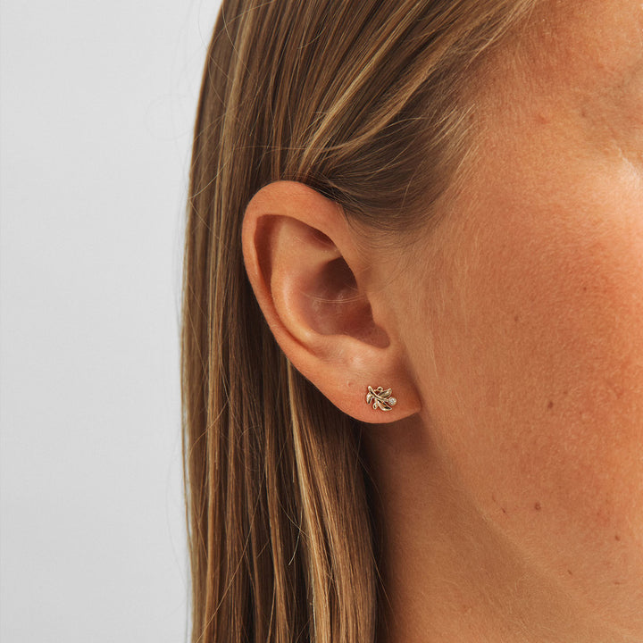 Mads Z Olive Love Øreringe i 14 kt. guld m. Diamanter – produktbillede 2