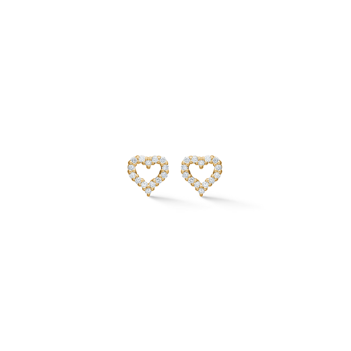 Mads Z 14kt Tender Heart Ørestikker i Guld m. Diamanter – 1511307
