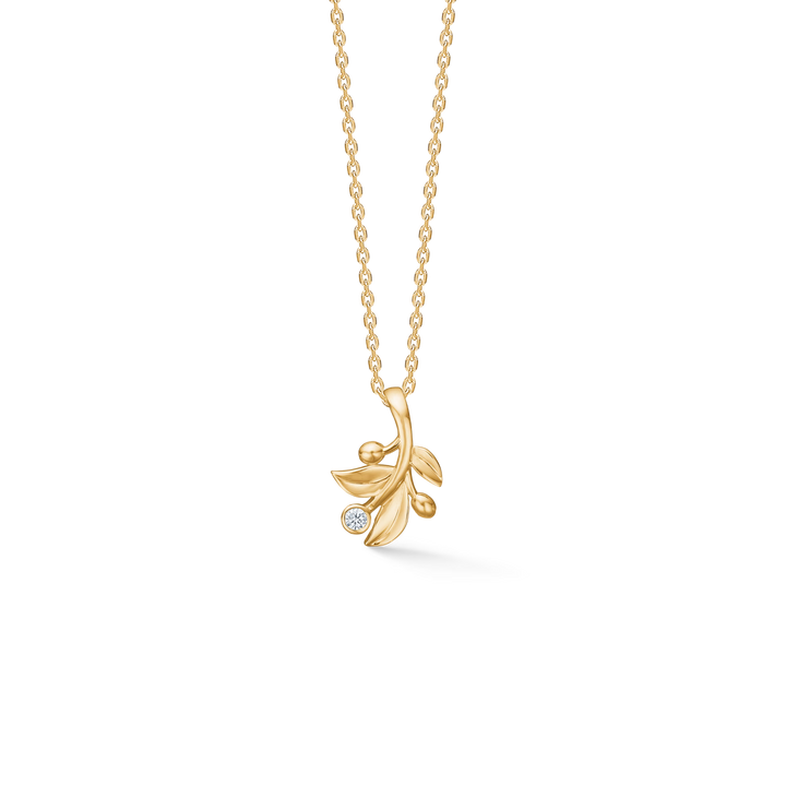 Mads Z Olive Love Vedhæng i 14 kt. Guld med Diamant – 1531103