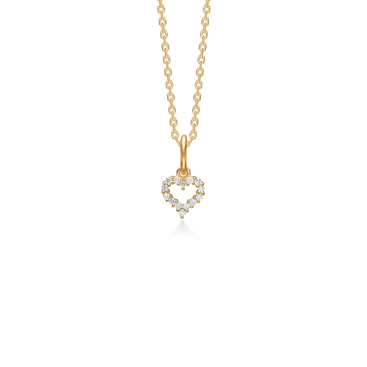 Mads Z Tender Heart Vedhæng i 14 kt. guld m. Diamanter – 1531307