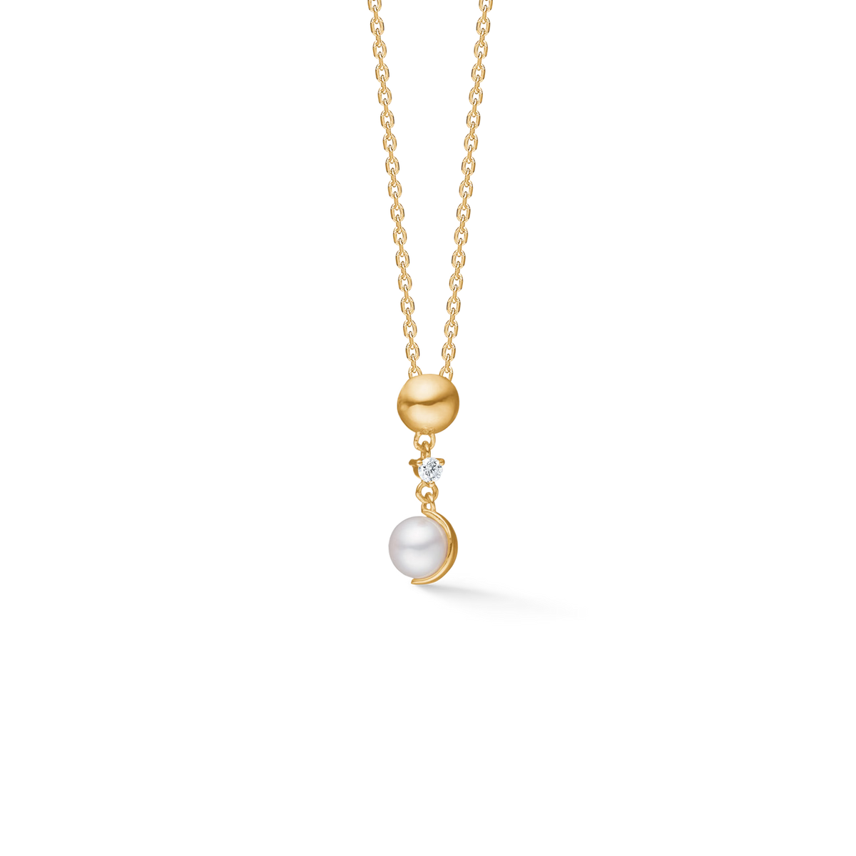 Mads Z Moonchild Vedhæng i 14 kt. Guld m. Diamant & Perle – 1533016
