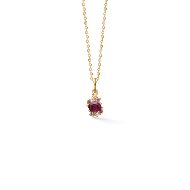 Mads Z Four Seasons Autumn Petite Granat Vedhæng i 14 kt. guld – 1536028