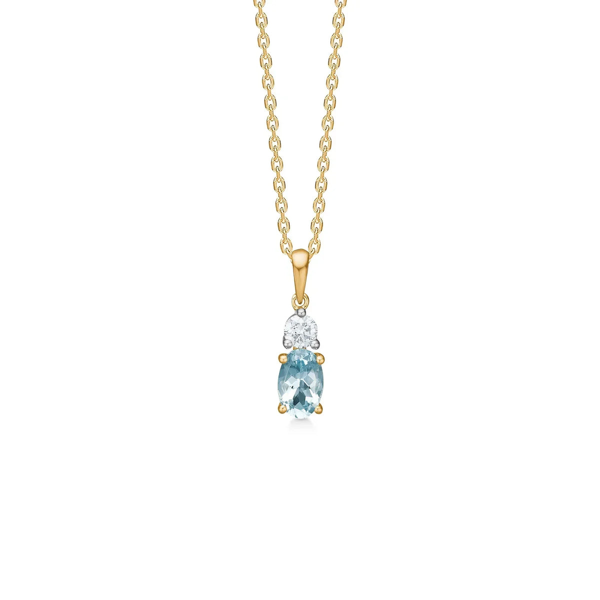 Mads Z 14kt Golden Sky Vedhæng Topas + 0.08ct W/Si – 1536128