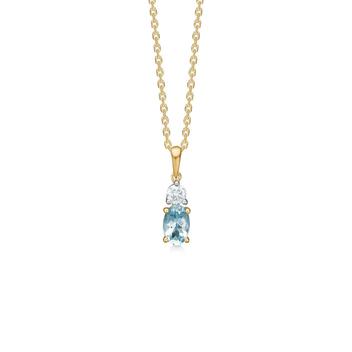 Mads Z 14kt Golden Sky Vedhæng Topas + 0.08ct W/Si – 1536128