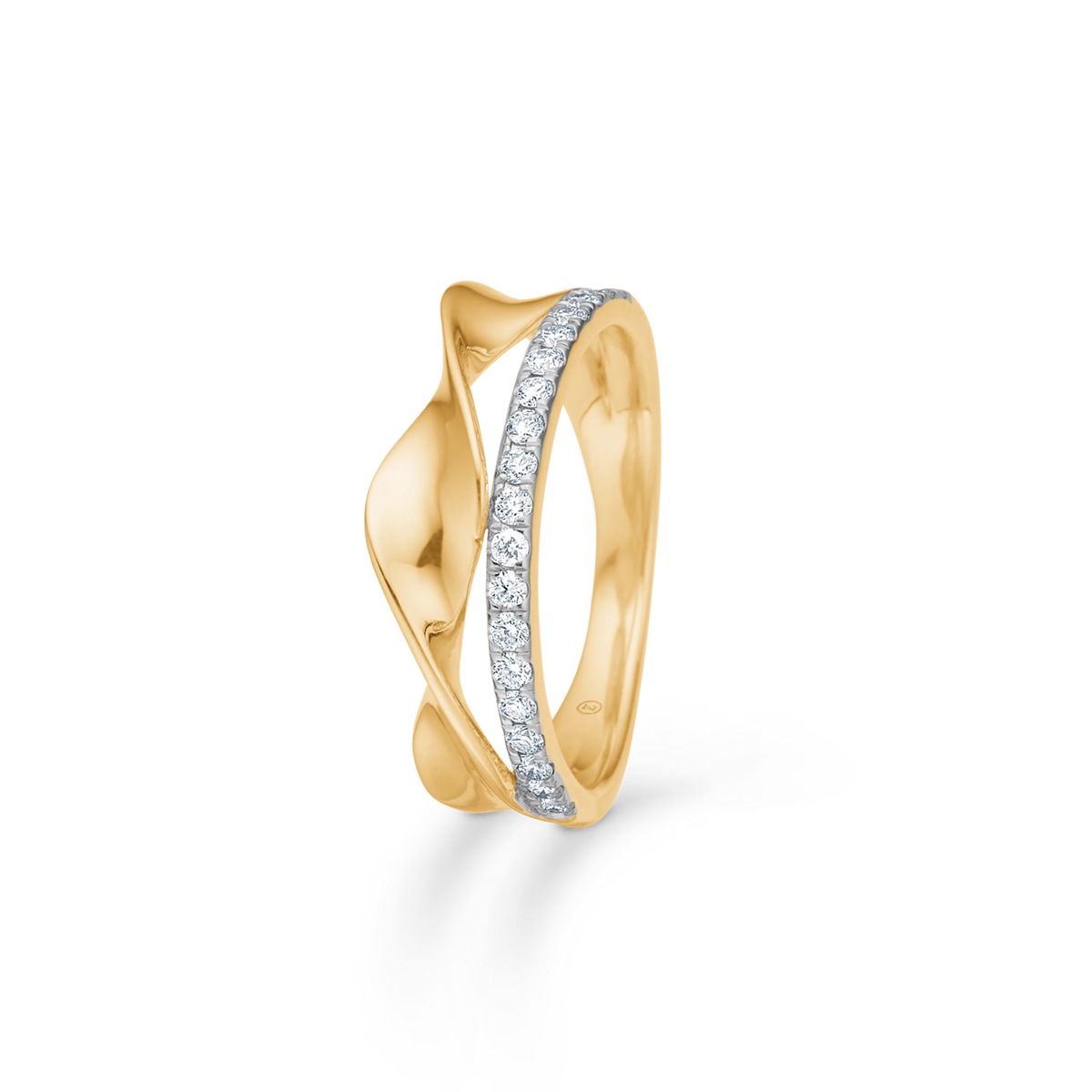 Mads Z Diamond Twist Ring – 14 karaatin kultainen timanttisormus 