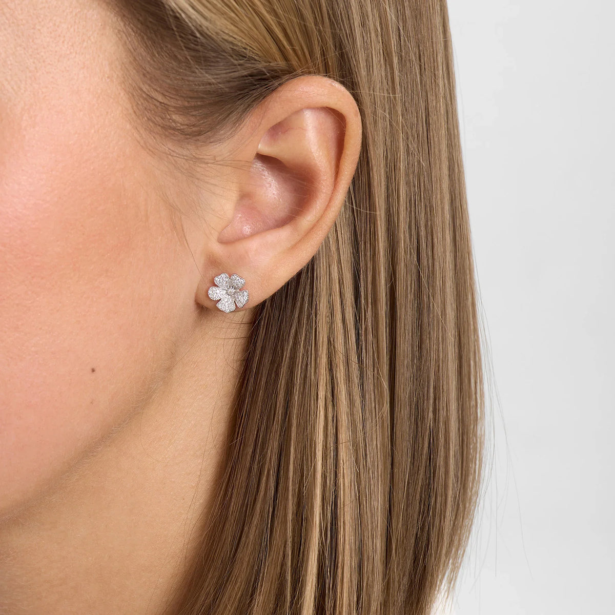 Mads Z Fleur Sølv Ørestikker - 10 mm – 2117007