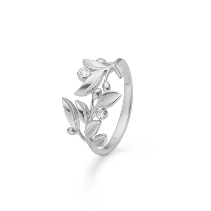 Mads Z Sølv Olive Love Ring i Sølv med Zirkonia – 2147103-001