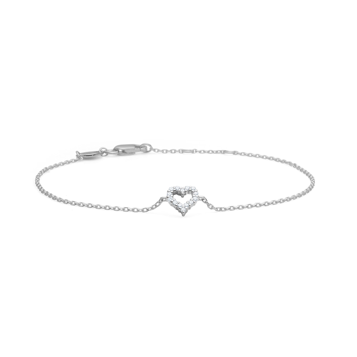 Mads Z Tender Heart Sølv Armbånd med Zirkonia – 2157307