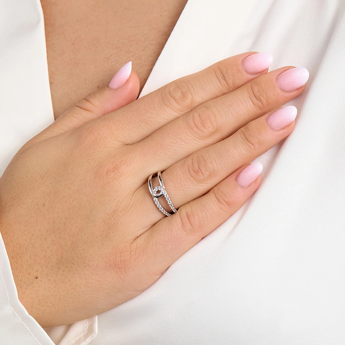 Mads Z Sølv Swoosh Ring – 3147025-001