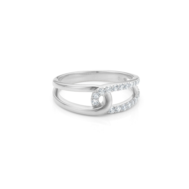 Mads Z Sølv Swoosh Ring – produktbillede 2