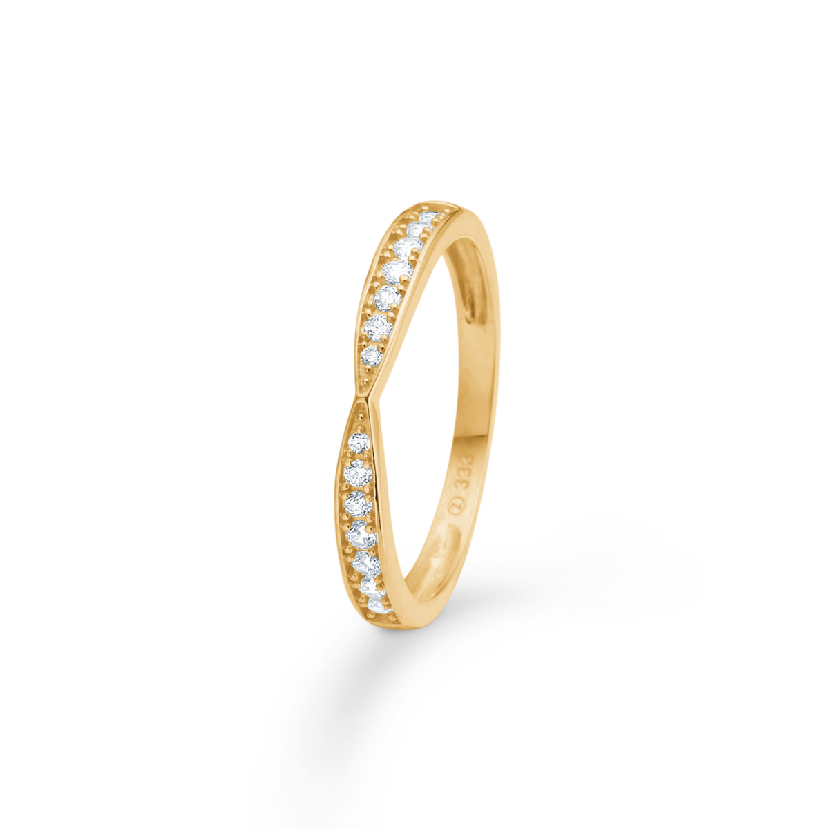 Mads Z Mila Ring i 8 kt. Guld med Zirkonia – 3347038-001