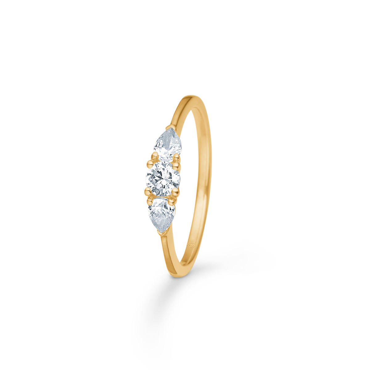 Mads Z Solis Shine Ring i 8 kt. guld m. Zirkonia – 3347066-001