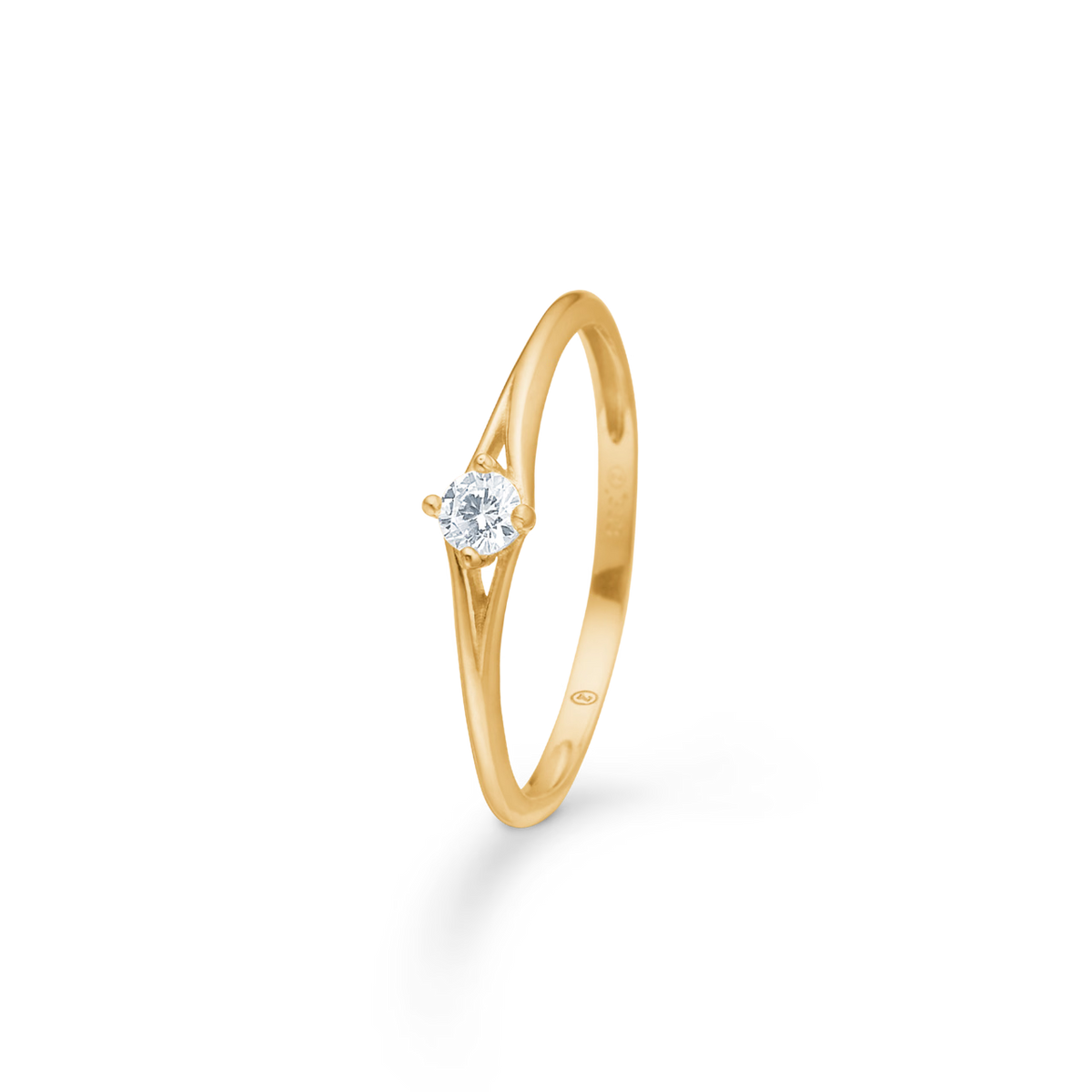 Mads Z Timeless Ring i 8 kt. guld m. Zirkonia – 3347077-001