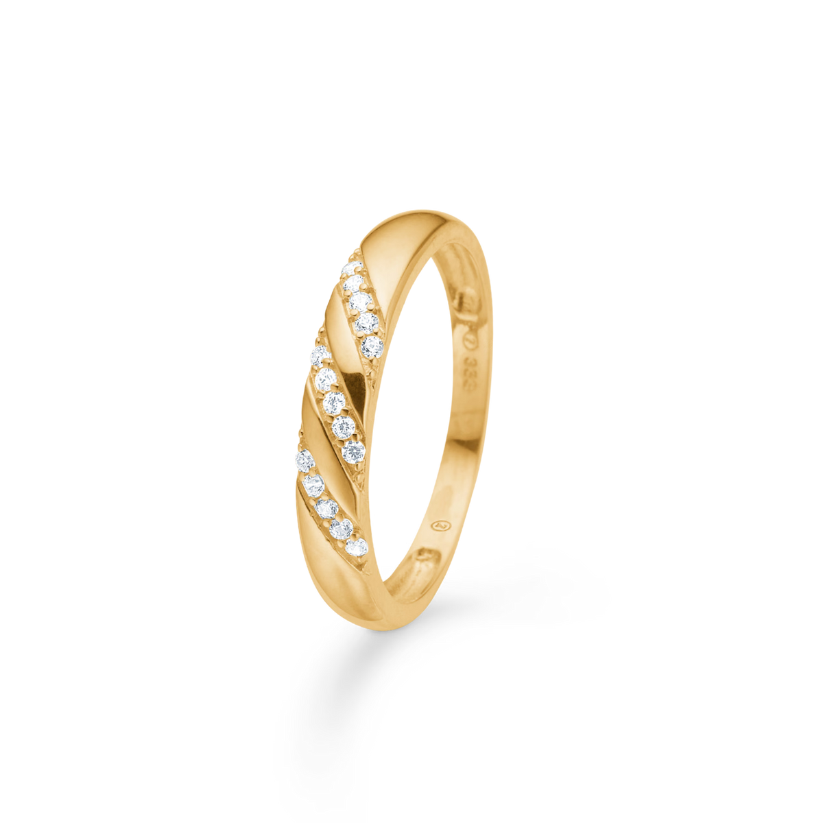 Mads Z Stardust Ring i 8 kt. guld m. Zirkonia – 3347078-001