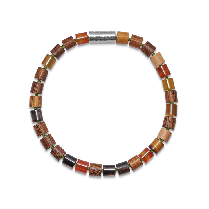 Mads Z Black Sun Autumn Bay Armbånd - Ædelsten & Træperler – 5759005-001