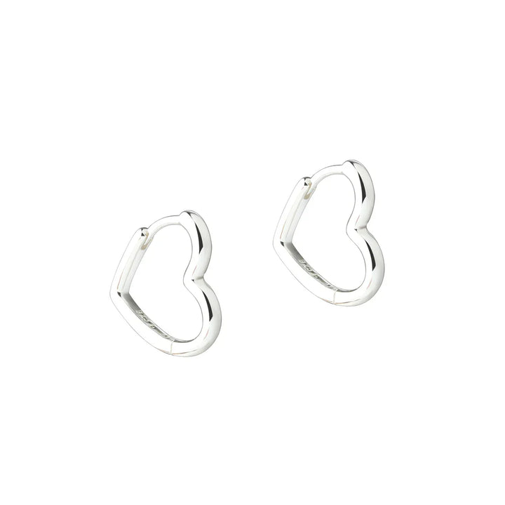 Aqua Dulce Love Me Shiny Heart Hoop - 16 mm – 6790