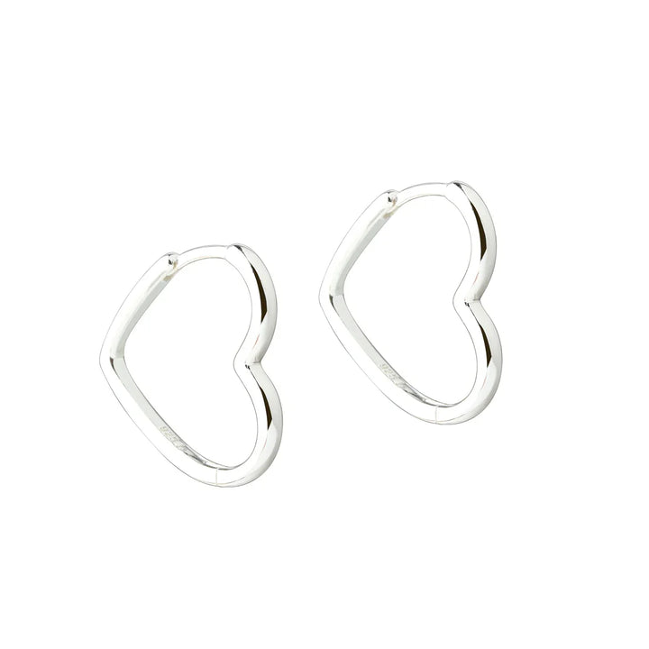 Aqua Dulce Love Me Shiny Heart Hoop - 22mm – 6792