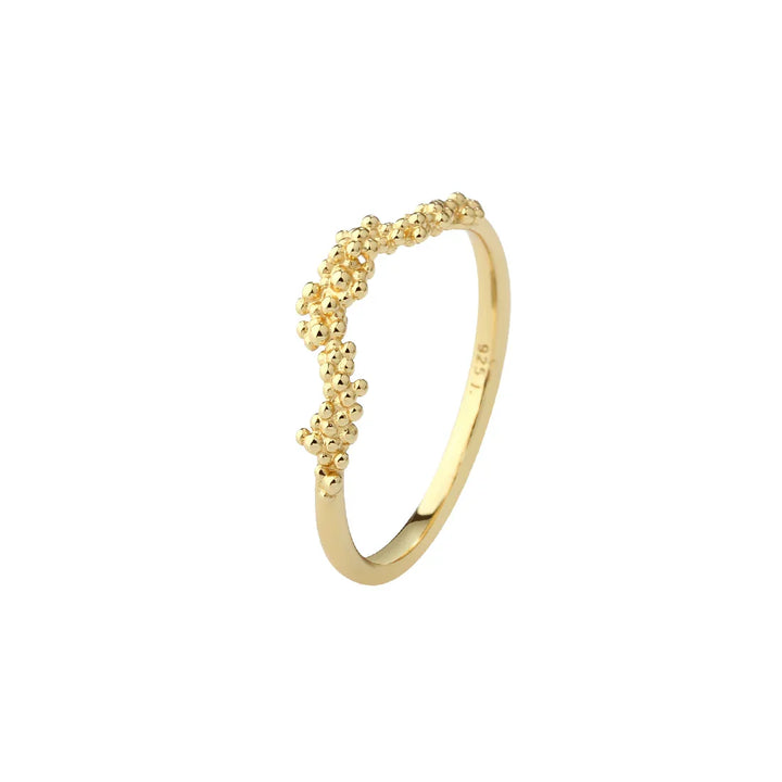 Aqua Dulce Aya Ring - Sølv Forgyldt – 6865-001