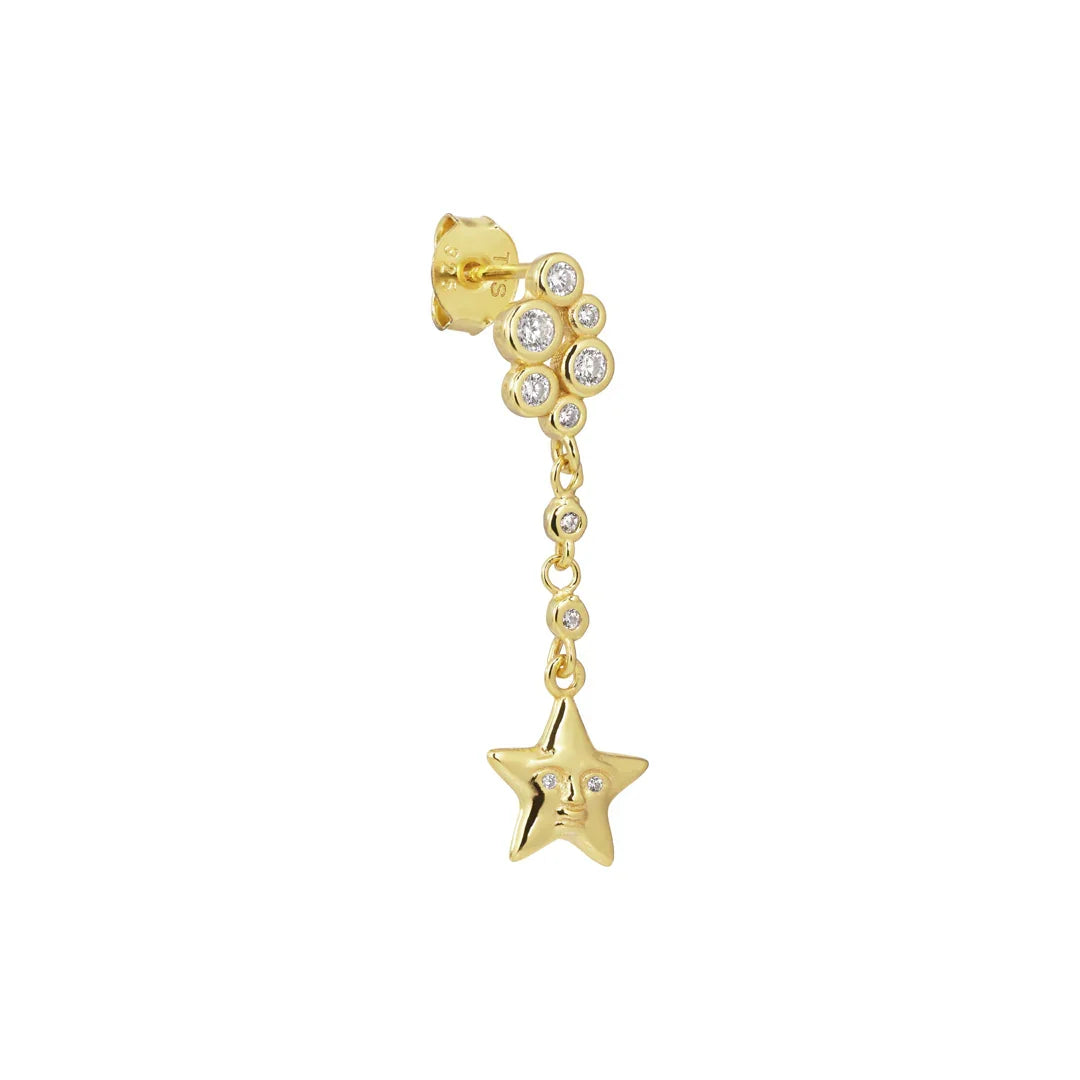 The Earring Shop Fallen Star Stud Single Ørestik – SS2605