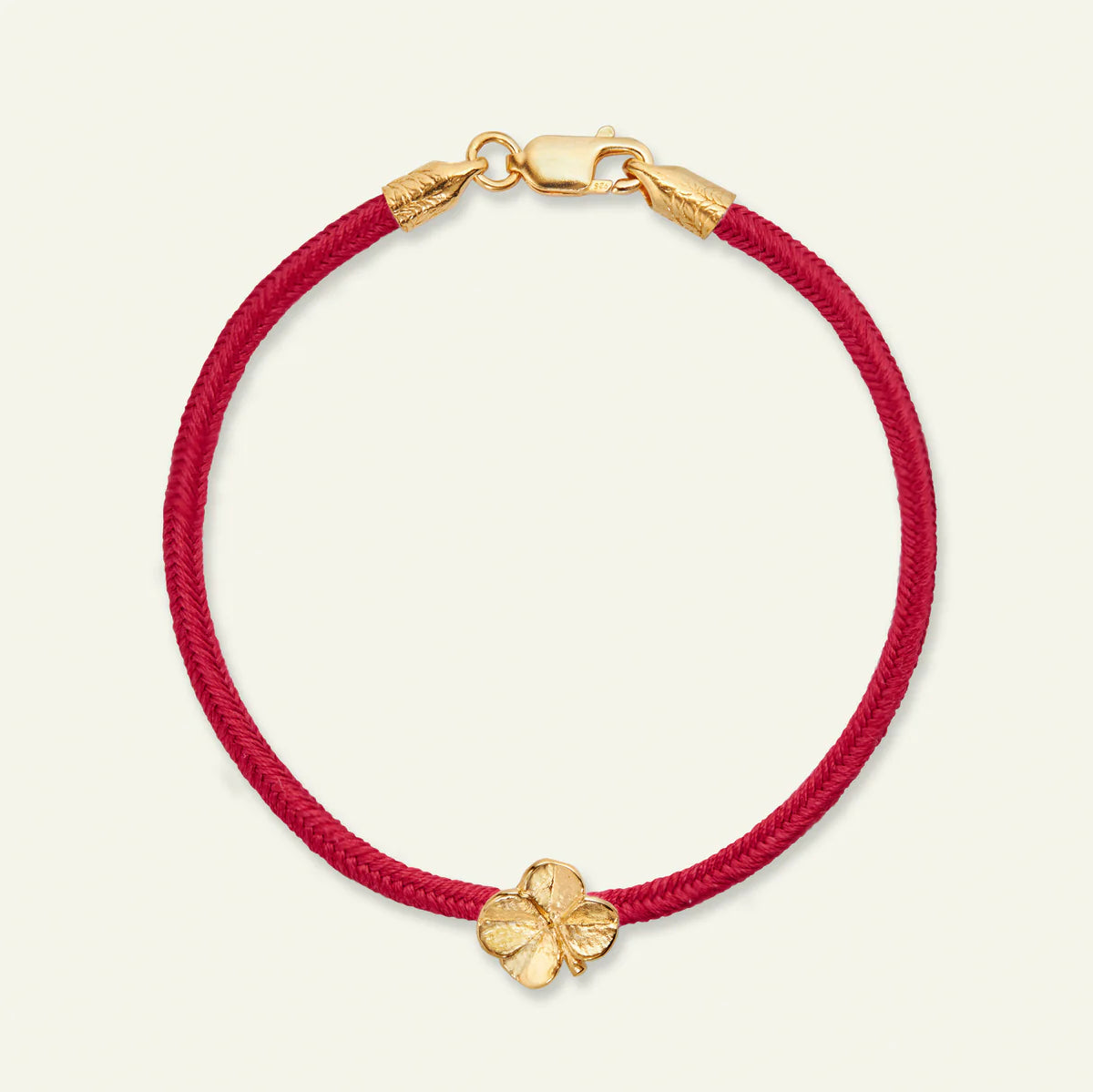 Flora Danica Firkløver Silke Armbånd Student Rød – 907.FLC-SILK-STX-G-001