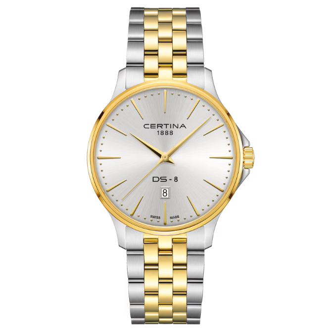Certina DS-8 Gent - 40 mm teräs & kultainen PVD – C0454102203100