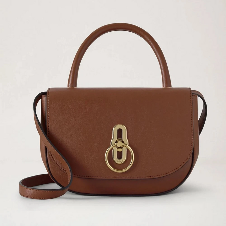 Mulberry Small Amberley Top Handle Oak Supple Smooth Leather – HH0096/771G110