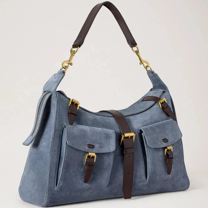 Mulberry Roxanne Shoulder Bag Suede Foggy Grey – produktbillede 2