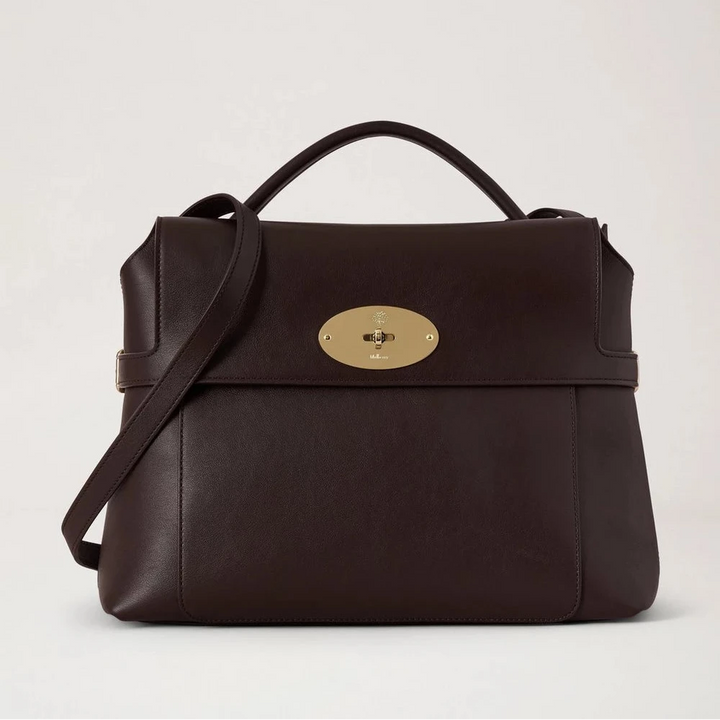 Mulberry Stevie Top Handle Supple Smooth Leather Ebony – HH0197/771A110