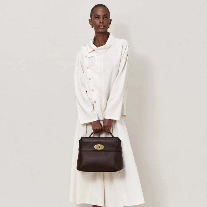 Mulberry Stevie Top Handle Supple Smooth Leather Ebony – produktbillede 2
