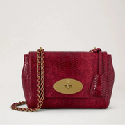 Mulberry Lily Apple Red vahattu käärmekuvio 