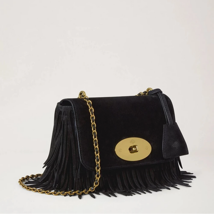 Mulberry Lily Black Suede Fringing – produktbillede 2