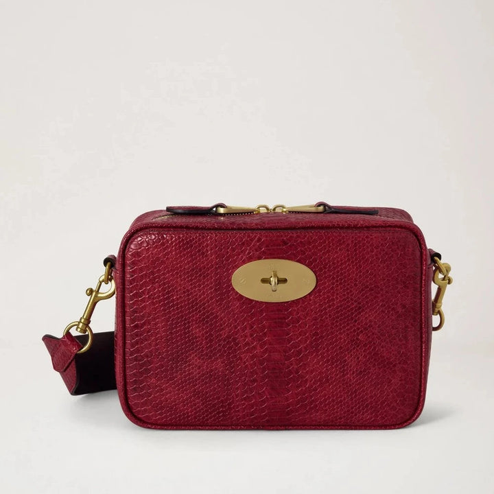 Mulberry Darley Camera Bag Waxed Snake Appel Red – produktbillede 2