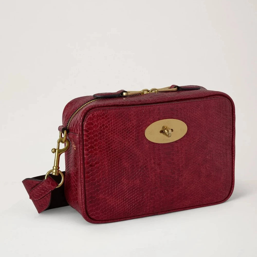 Mulberry Darley Camera Bag Waxed Snake Appel Red – HH0274/787K569