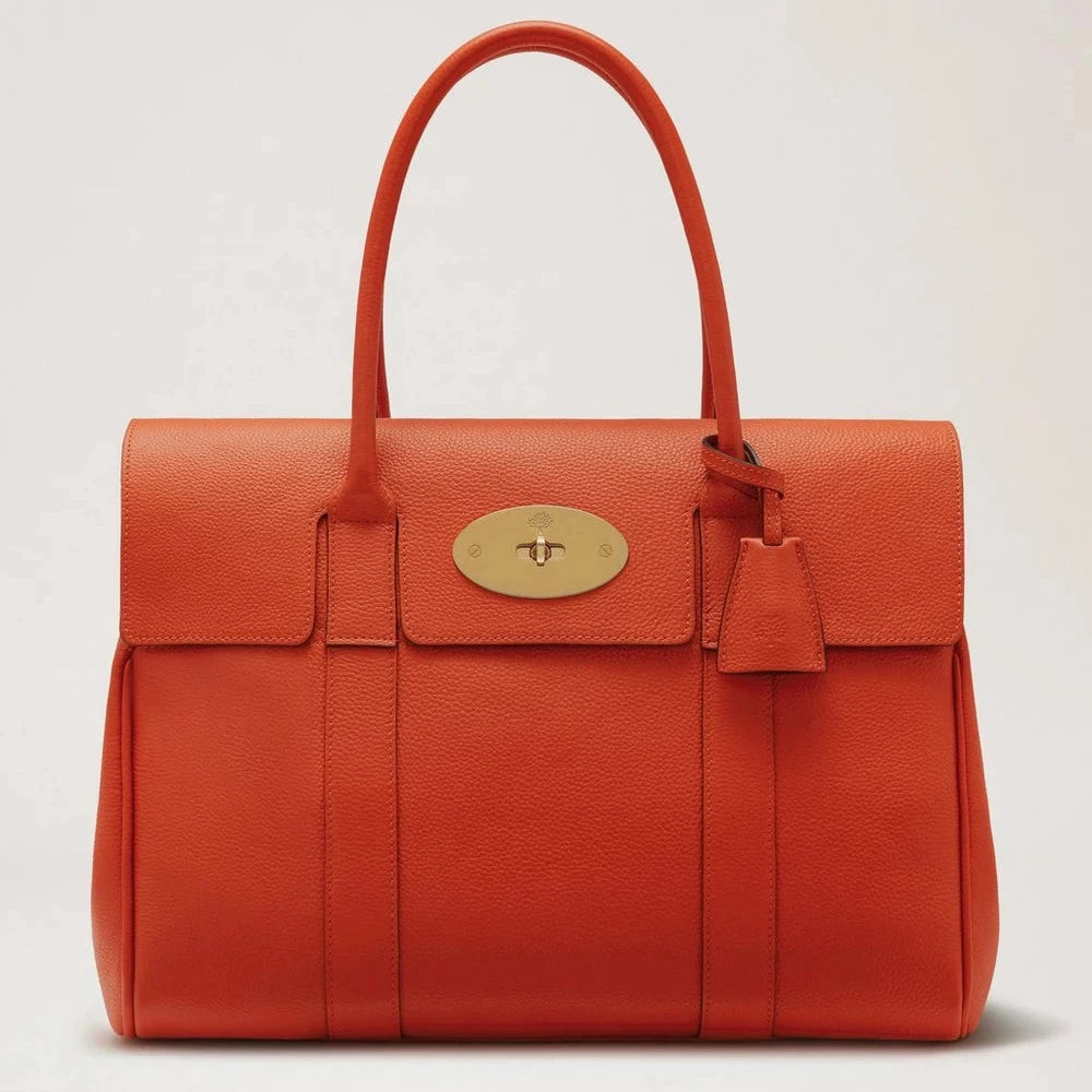 Mulberry Bayswater Coral Orange Small Classic Grain – HH2873/205N663