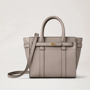 Mulberry Mini Zipped Bayswater Cashmere Taupe Pieni Classic Grain 