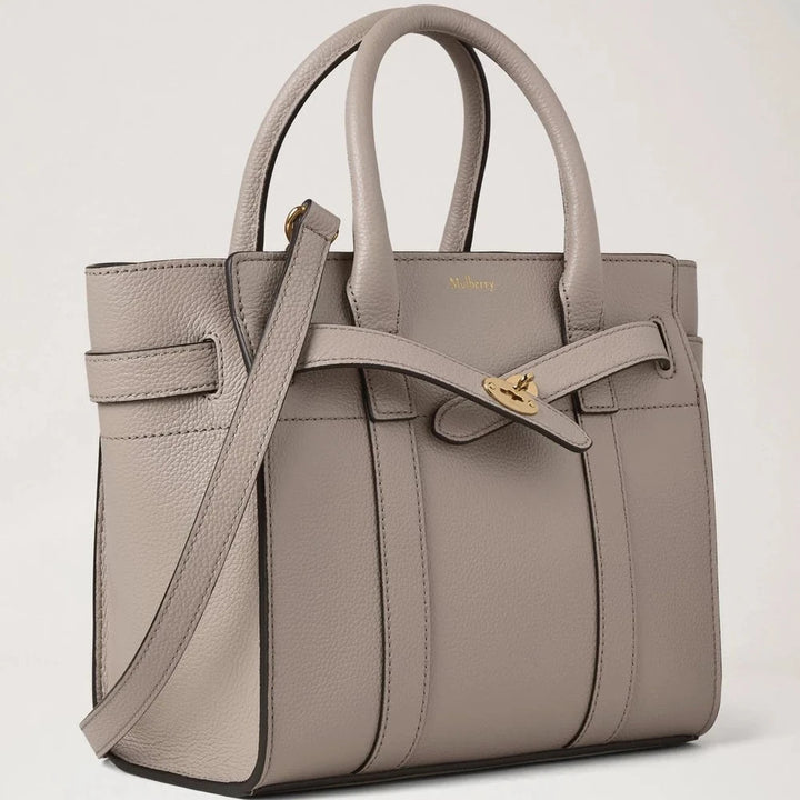 Mulberry Mini Zipped Bayswater Cashmere Taupe Small Classic Grain – produktbillede 2