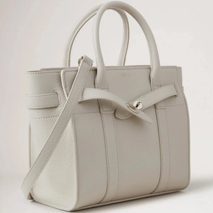 Mulberry Mini Zipped Bayswater Chalk Small Classic Grain – produktbillede 2