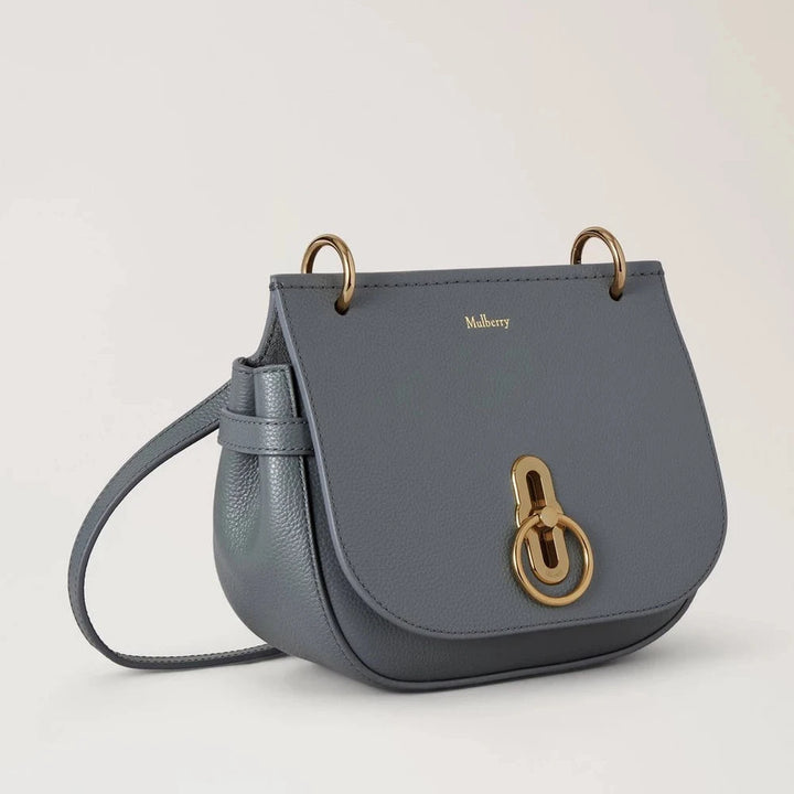 Mulberry Small Amberley Satchel Small Classic Grain Foggy Grey – produktbillede 2