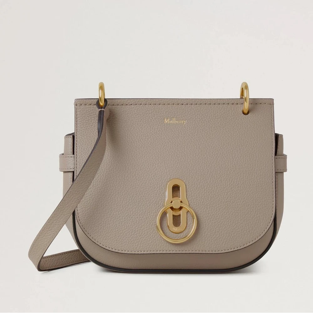 Mulberry Small Amberley Satchel Cashmere Taupe Small Classic Grain – HH4966/205F924