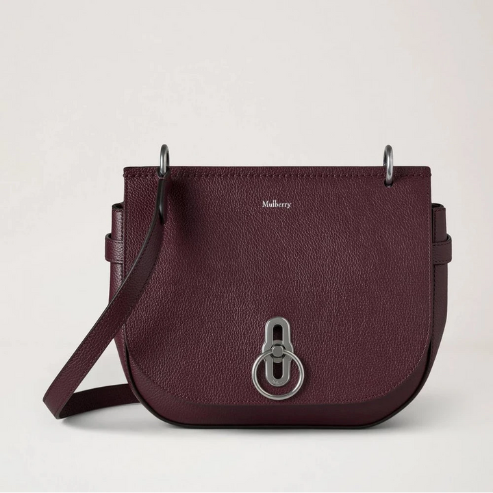 Mulberry Amberley Satchel Small Classic Grain Black Cherry – HH9799/205K560