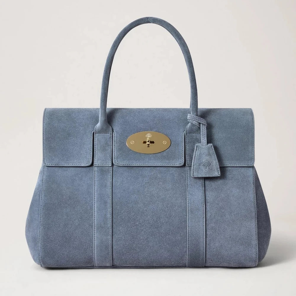 Mulberry Bayswater Suede Foggy Grey – HH9882/047D117