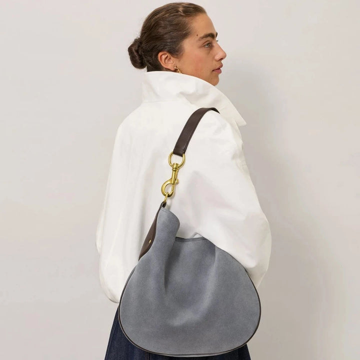 Mulberry Hackney Shoulder Bag Suede Foggy Grey – produktbillede 2