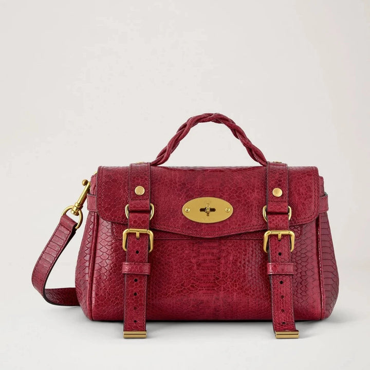 Mulberry Mini Alexa Waxed Snake Appel Red – RL0217/787K569