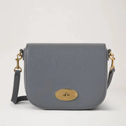 Mulberry Small Darley Satchel pienessä koossa, Small Classic Grain, Foggy Gray 