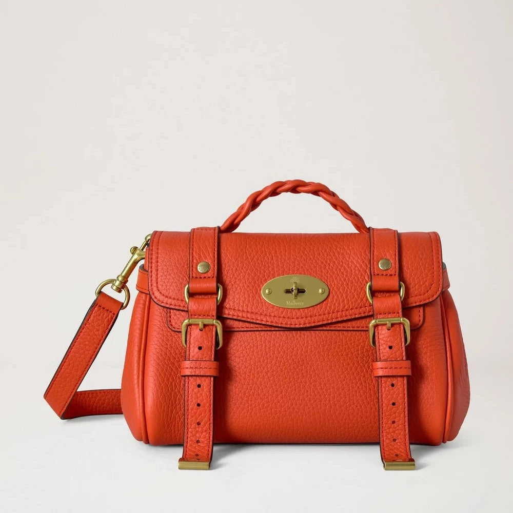 Mulberry Mini Alexa Heavy Grain Coral Orange – RL6595/736N663