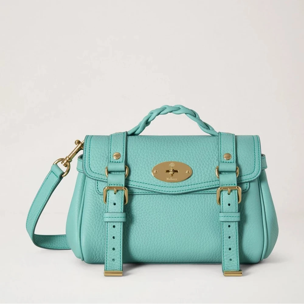 Mulberry Mini Alexa Marina Blue Heavy Grain – RL6595/736T629