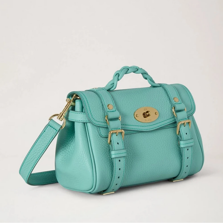 Mulberry Mini Alexa Marina Blue Heavy Grain – produktbillede 2