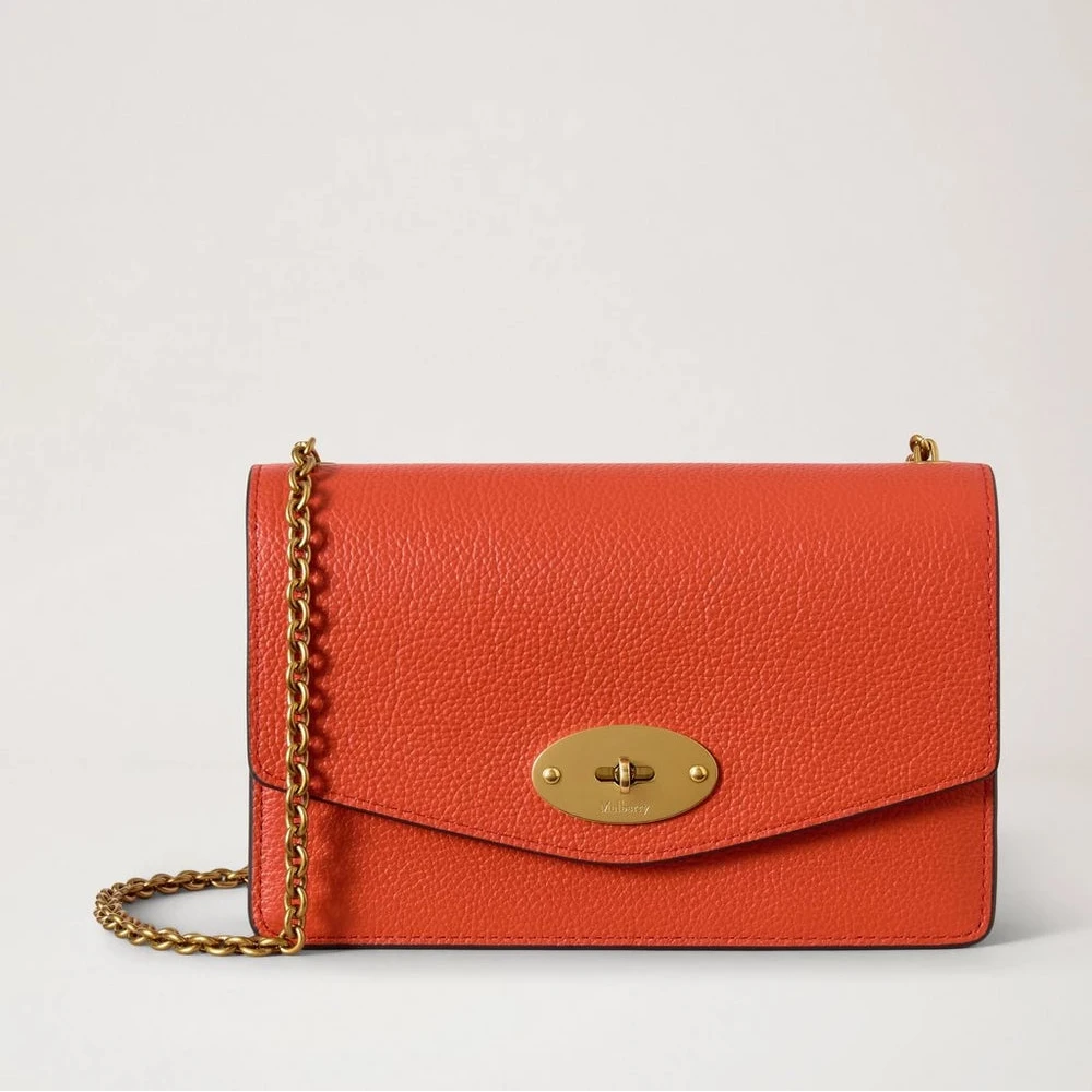 Mulberry Small Darley Coral Orange Small Classic Grain – RL7791/205N663
