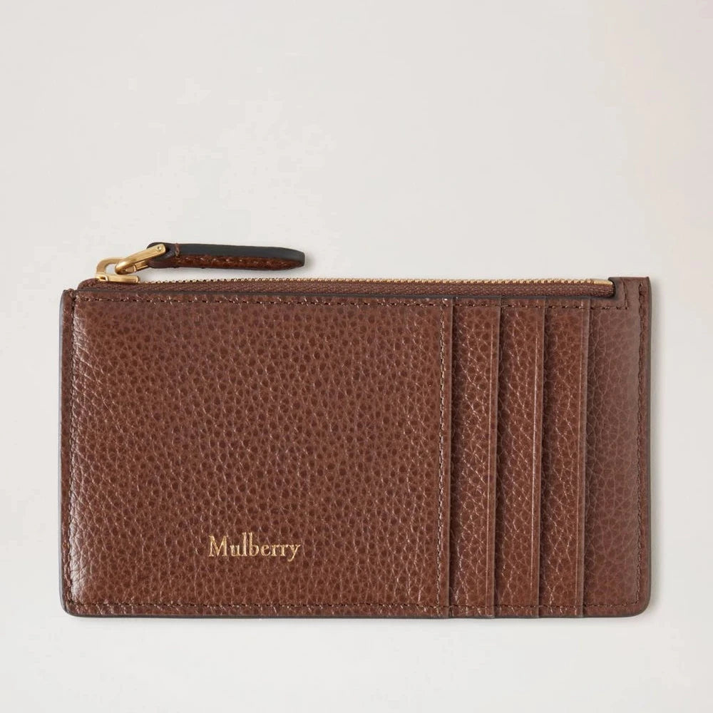Mulberry Continental Long Zipped Card Holder Oak Two-Tone – RL7976/552G110