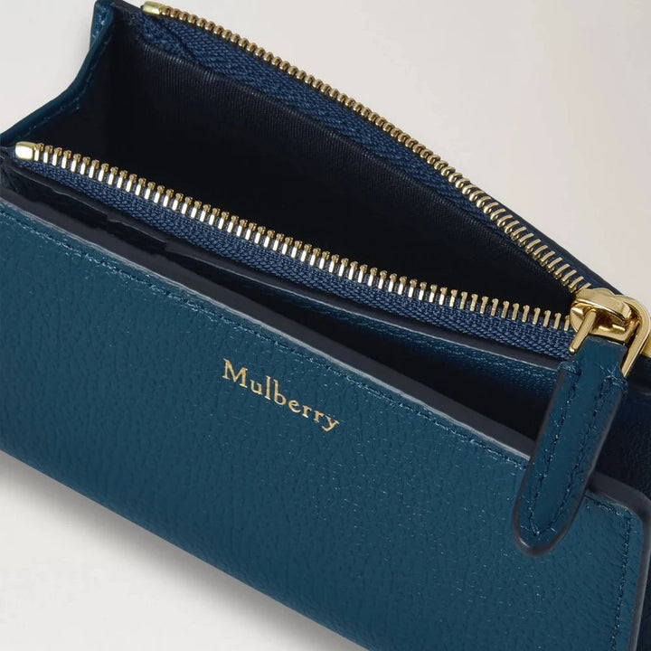 Mulberry Continental Bifold Zipped Wallet Out of the Blue Small Classic Grain – produktbillede 2